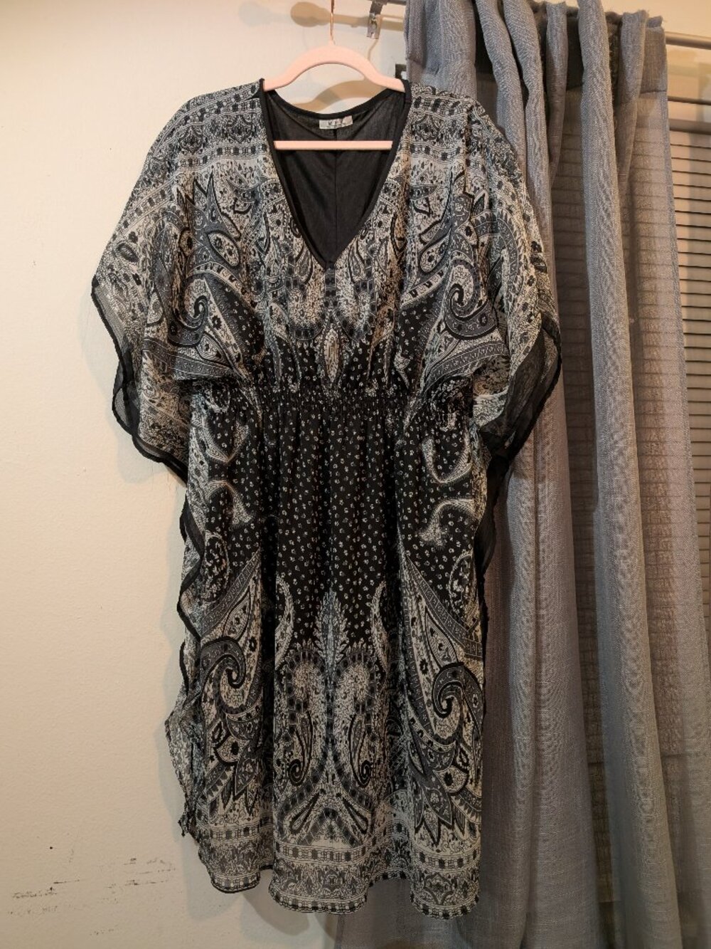 MPH Collection Baggy Bohemian Loose Size Grey and Black Size 1X
